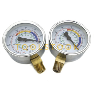 แวคคั่มเกจ เกจวัดสูญญากาศ (Vacuum Gauge) เกจวัดแรงดูด/แวคคัมเกจ หน้าปัด 2.5 นิ้ว เกลียว BSPT 1/4"