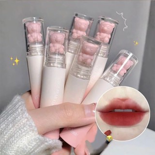 ลิปสติก Gage bear lip glaze ลิปสติกเนื้อกำมะหยี่ สีสวย ติดทนนาน