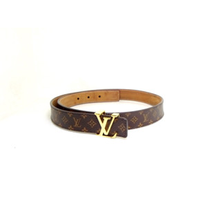 เข็มขัด Louis Vuitton Initial Mini 25mm sz 80 32 มือ 2 ของแท้
