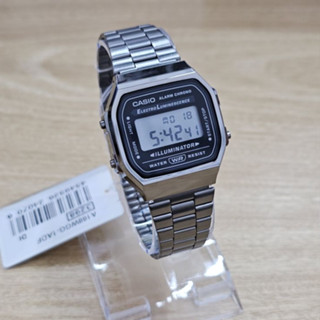 [ของแท้] Casio นาฬิกาข้อมือ รุ่น A168WGG-1ADF รมดำ รับประกันศูนย์ CMG 1 ปี