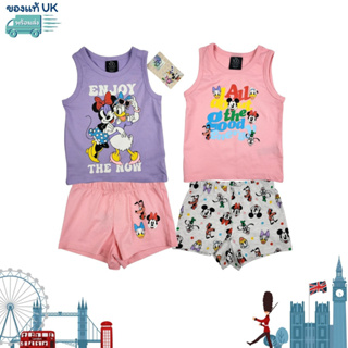 (พร้อมส่ง 4-5Y) ชุดนอนเด็กผู้หญิง แพ็ค 2ชุด เสื้อกล้าม Daisy Minnie Vest by jrqkidstore