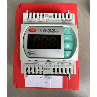 Carel DN33F0EA00,IR33 Din , Thermostat controller ,230Vac DIN rail 4 relays