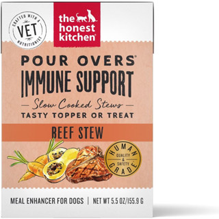 อาหารเปียกสุนัข The Honest Kitchen สูตร Pour Overs Immune Support Beef Stew ขนาด 155.9 g