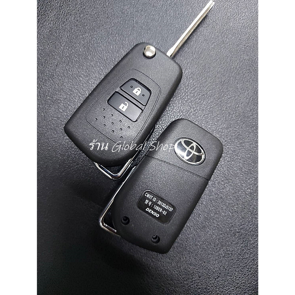 กรอบกุญแจพับ Toyota Vios Yaris Ativ Commuter Key แบบ 2/3 ปุ่ม ปี 2013-2020 พร้อมโลโก้ โตโยต้า - รูปที่ 5