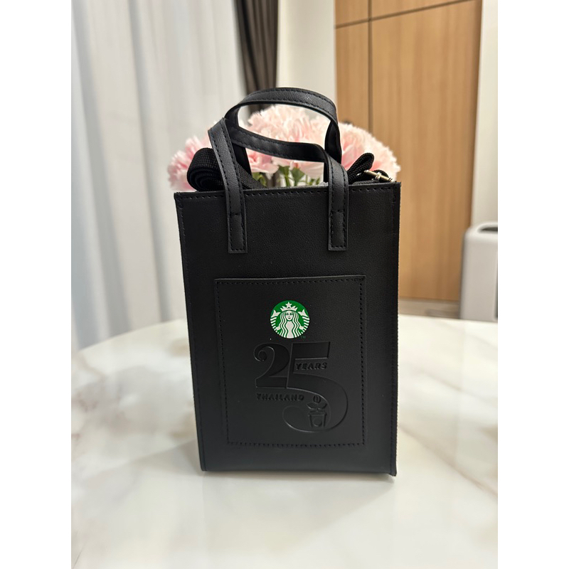 Starbucks Mini Tote Bag 25th Anniversary Thailand 2023