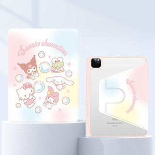 เคสiPadหมุน 360°แผ่นหลังอะครีลิ gen7 Gen8 gen9 2019 10.2 air4 Air5 10.9 pro11 10.5 air3 2018 2020 2021 เคสไอแพด case