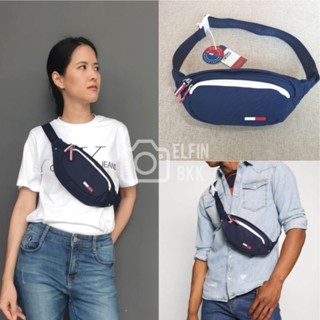 แท้ 💯 &lt;US 🇺🇸&gt; TOMMY JEANS city cool Bum Bag กระเป๋าคาดอก คาดเอว ทอมมี่ สีดำ/สีน้ำเงิน