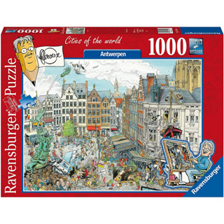 จิ๊กซอว์ Ravensburger - Cities of the world (Antwerpen)  1000 piece (ของแท้ มีสินค้าพร้อมส่ง)