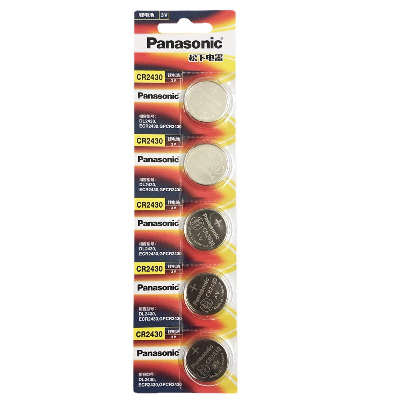 Panasonicถ่านรุ่นCR2430/DL2430/GPCR2430 Lithium 3V ของแท้ HK