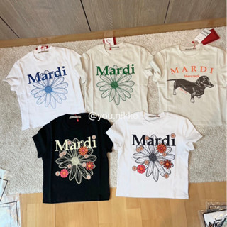 ของแท้100% Mardi mercredi cropped tshirt เสื้อยืดครอป