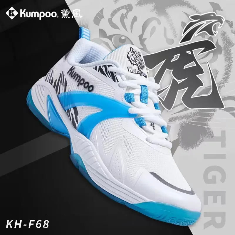【 ของแท้ 💯% 】รองเท้าแบดมินตัน Kumpoo KH-F68 สีขาว (KH-F68W)