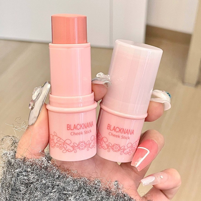O-03✨BLACK NANAบลัชออน 3 สี ชุ่มชื่น ยั่งยืน กันน้ำ ไม่จางหายง่าย บลัชครีม ครีมบลัช บลัชออนปัดแก้ม เกลี่ยง่ายไม่เป็นก้อน - รูปที่ 3