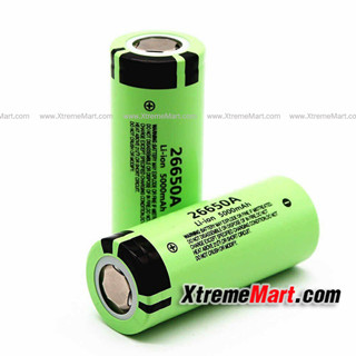 แบตเตอรี่ Lithium Panasonic 26650 3.7V 5000mAh Rechargable Battery (ก้อนละ)