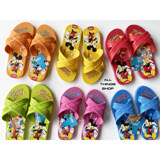 AERA รองเท้าแตะคีบ MK3665 Mickey Mouse รองเท้าแตะฟองน้ำ แบบหนีบ