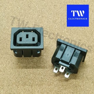 เต้ารับIEC320 C14 3pinsตัวเมียติดแท่น,ซ็อกเก็ตAC com250V 10Aตัวเมียติดแท่น,Socket IEC320 C14 Female 3pins,AC socket