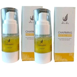 (2 ขวด * 10 ml)  ผลิตภัณฑ์คุณภาพ จ๊ะจ๋าชาร์มมิ่งเฟสโกลด์เซรั่ม ( JAJA CHARMING FACE GOLD SERUM)  เซรั่มเข้มข้น