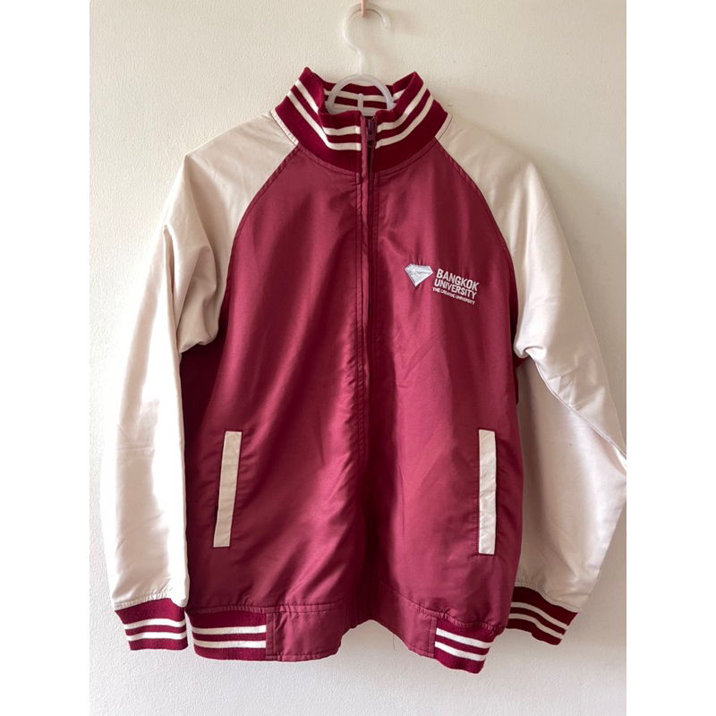 เสื้อแจ็คเก็ต ม.กรุงเทพ bangkok university เสื้อกันหนาว มหาวิทยาลัยกรุงเทพ