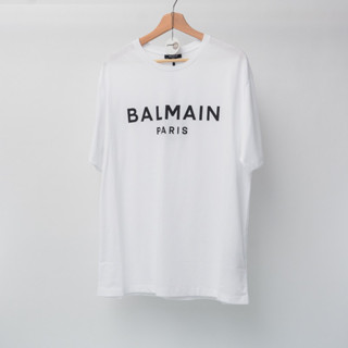 Balmain logo over t-shirt