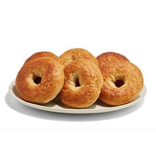 Whole Wheat Bagels 4pcs. (100g/pc) โฮลวีทเบเกล ชุด 4 ชิ้น  100/ชิ้น  ไฟเบอร์สูง