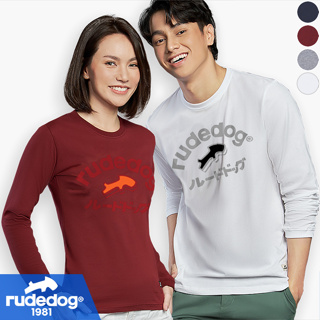 rudedog เสื้อแขนยาวผู้ชาย เสื้อแขนยาวผู้หญิง รุ่น Hard Dog ของแท้ 100% รู้ดด็อก