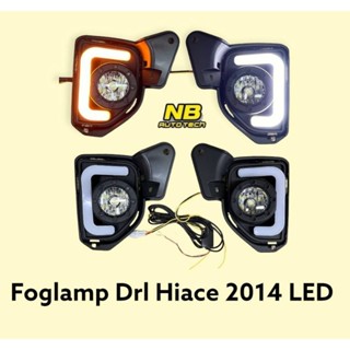 ไฟตัดหมอก ไฟเดไลทท์  Hiace Commuter 2014 016 2018 ไฟเลี้ยววิ่ง Foglamp DRL toyota commuter led