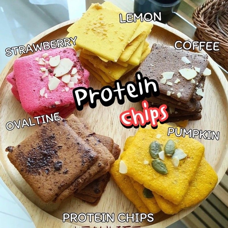 โปรตีนชิพ​ส์​ Protein​ Chips​ Leanlife​ ขนมคลีน​ โปรตีนแผ่น​บาง​ ไร้แป้ง​ ไร้น้ำตาล