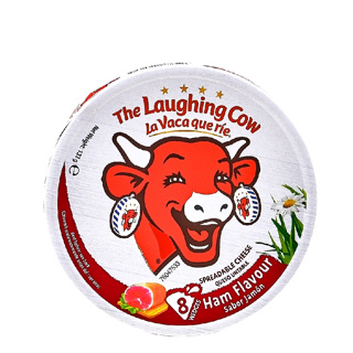 The Laughing Cow Cheese Spread Ham 8p ++ ชีส ชีสวัวแดง รสแฮม 133 กรัม