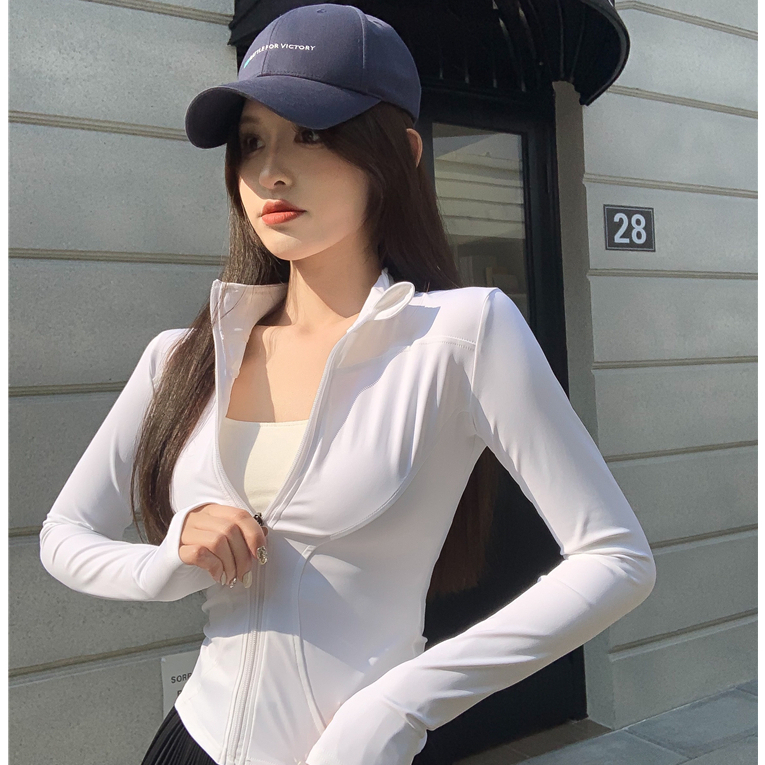 Luna shop เสื้อผ้ากันแดด คาร์ดิแกนแขนยาวกันแดดบาง แฟชั่นผู้หญิงสไตล์เกาหลีเรียบง่ายน่ารัก