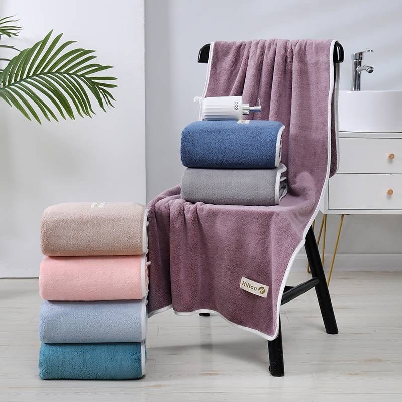 ผ้าเช็ดตัวขนเป็ดเทียม หนาพิเศษ เกรดโรงแรม Premium แบรนด์Hilton AAA