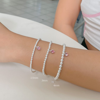 SissyJewelry // Shell Pearls collection สร้อยคอและสร้อยข้อมือ ไข่มุกเปลือกหอย ประดับจี้เงินแท้ (เปลี่ยนจี้แจ้งหมายเหตุ)