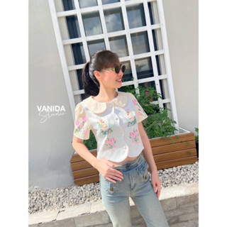 เสื้อทูโทนสีละมุนลายกระต่าย🤍🐇ป้าย VANIDA