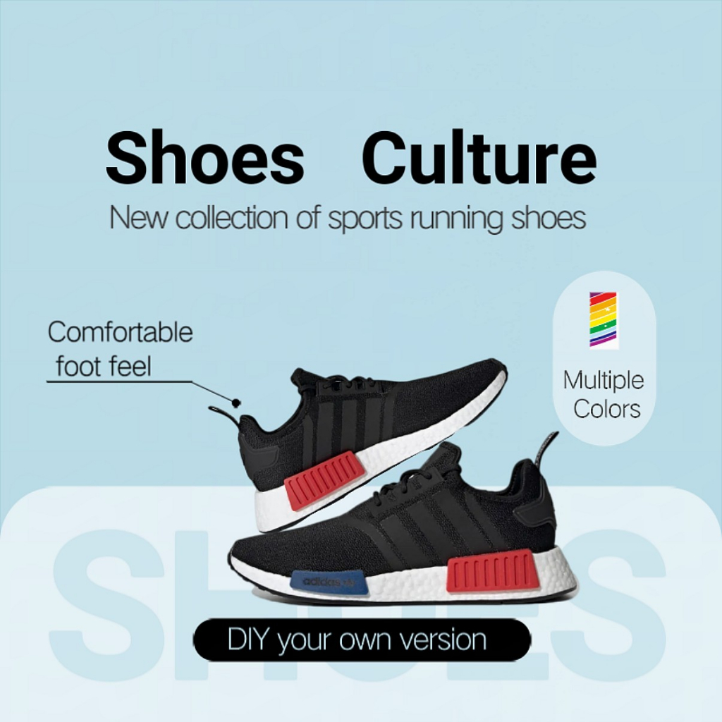 Adidas originals NMD R1 "black" Sneakers Shoes รองเท้าผ้าใบ