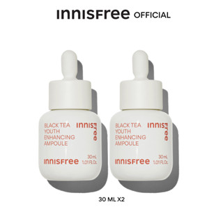 [ของแถม 9-11 ก.ย.] innisfree Black Tea Ampoule 30ml. อินนิสฟรี แบล็กที แอมพูล 30มล.แพคคู่ Resetting Ampoule for tired skin แอมพูลเข้มข้นที่ช่วยต่อต้านริ้วรอยและฟื้นฟูผิวอ่อนล้า