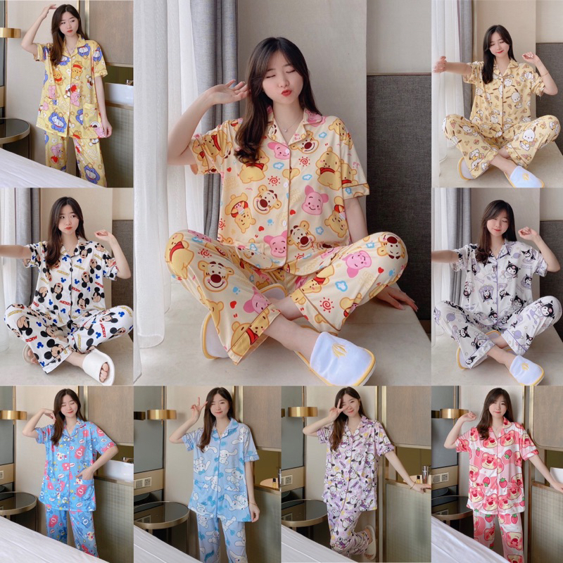 SLEEP GOOD ชุดนอนแขนสั้น-ขายาวลายการ์ตูน