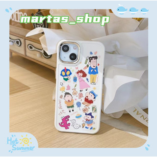 ❤️ส่งของขวัญ❤️ เคสไอโฟน 11 12 13 14 Pro Max เครยอนชินจัง แฟชั่น ความนิยม การ์ตูน เรียบง่าย Case for iPhone สาวน่ารักหัวใ