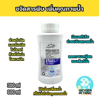 Biological Anti-Stress Stability แบคทีเรียกำจัดสารพิษ แอมโมเนีย ไนเตรต ไนไตรท์ ลดความเครียดของปลา [พร้อมส่ง]