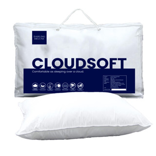 DARLING DELUXE  Cloudsoft หมอนขนห่านเทียม หมอนไมโครเจล หมอนไมโครไฟเบอร์ หมอนโรงแรม หมอนนุ่มนอนสบาย ขนาดมาตรฐาน