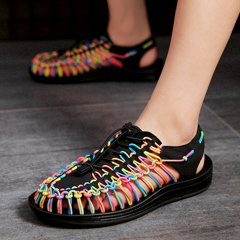 299-THB 🔥 จัดส่งด่วน 🔥 จัดส่ง 1-2 วัน รองเท้าแตะรัดส้น เชือกถักสาน รองเท้าเดินป่า SD31 - รูปที่ 7