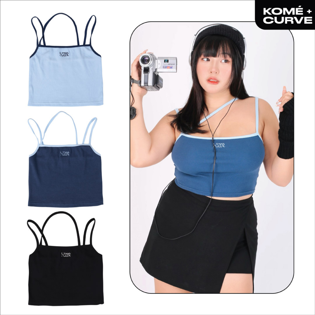 kome.offi (CURVE)  เสื้อสายเดี่ยว รุ่น cool kids tank top