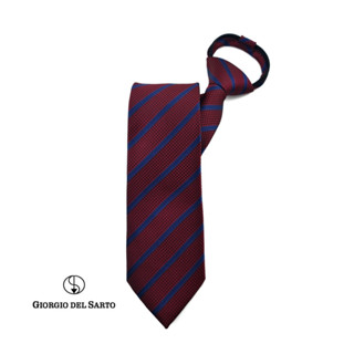 Giorgio Del Sarto Adults Zipper Tie Red ไทซิป เนคไทสำเร็จรูปสีแดง