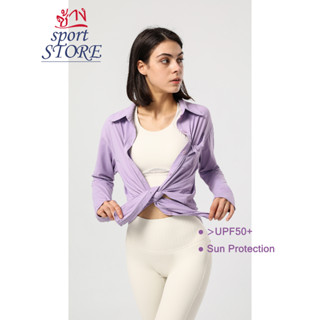 Womens Sports Sun Protection Jacket UPF 50+ เสื้อแจ็กเก็ตลําลอง กันแดด ทรงหลวม สําหรับผู้หญิง