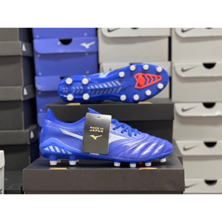 รองเท้าฟุตบอลสีน้ำเงิน สีเขียว สีฟ้า  Mizuno รุ่น MORELIA NEO III BETA เมคอิน JAPAN