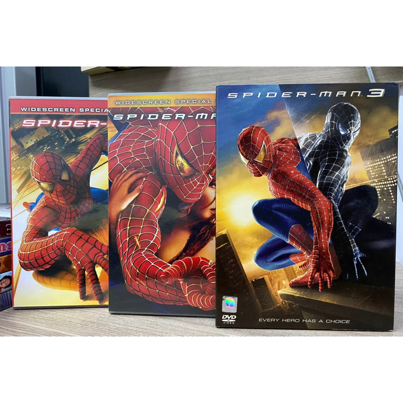 DVD : SPIDER-MAN 1,2,3  ( ยกชุด )