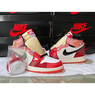 💥#รองเท้าผ้าใบ N Jordan 1 High OG Spider-Man Across The Spider Verse /สินค้าพร้อมส่ง/สินค้าถ่ายจากจริง36…….45/Hi end 🛒