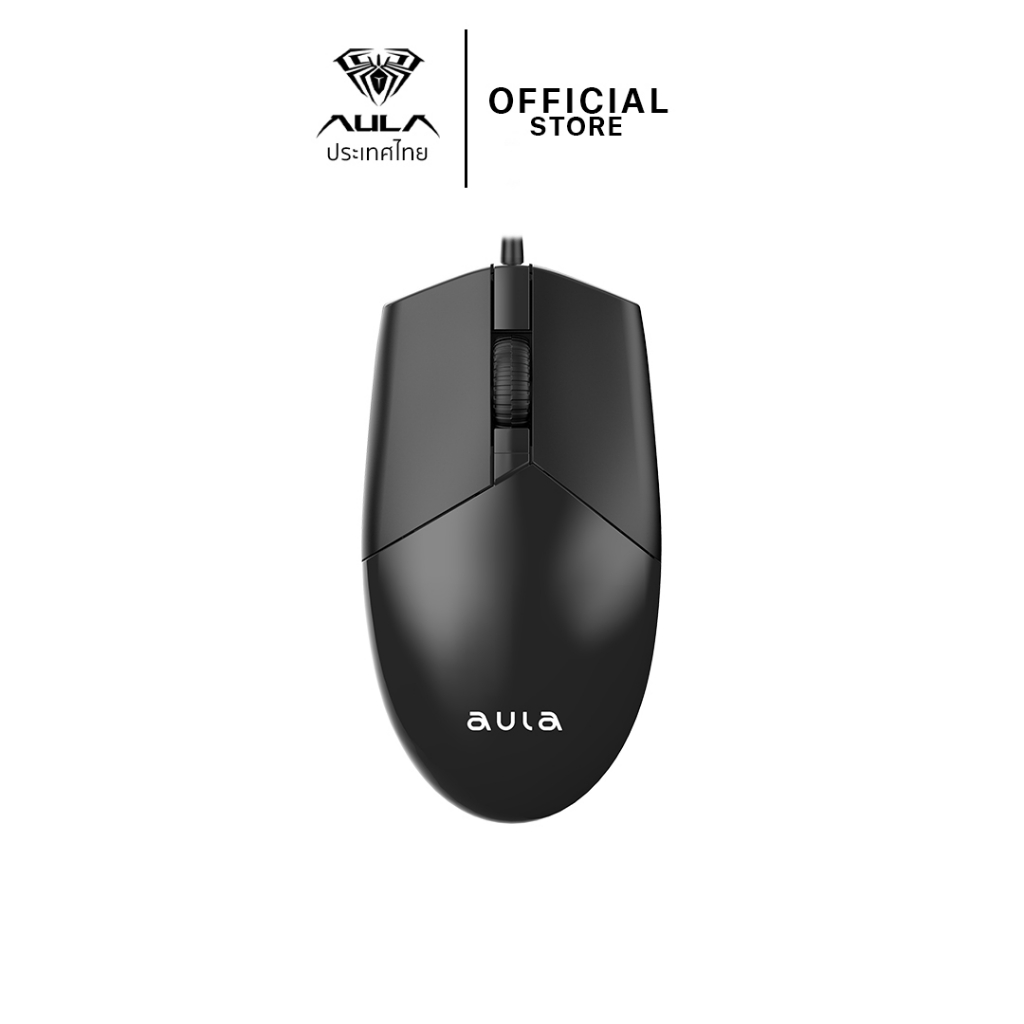 เมาส์ - USB MOUSE AULA AM104 BLACK ของแท้รับประกัน 2 ปี