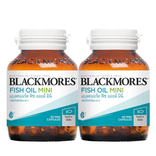 Blackmores Fish Oil Mini 60 Caps Buy1 Get 1 แบลคมอร์ส ฟิช ออยล์ มินิ 1แถม1