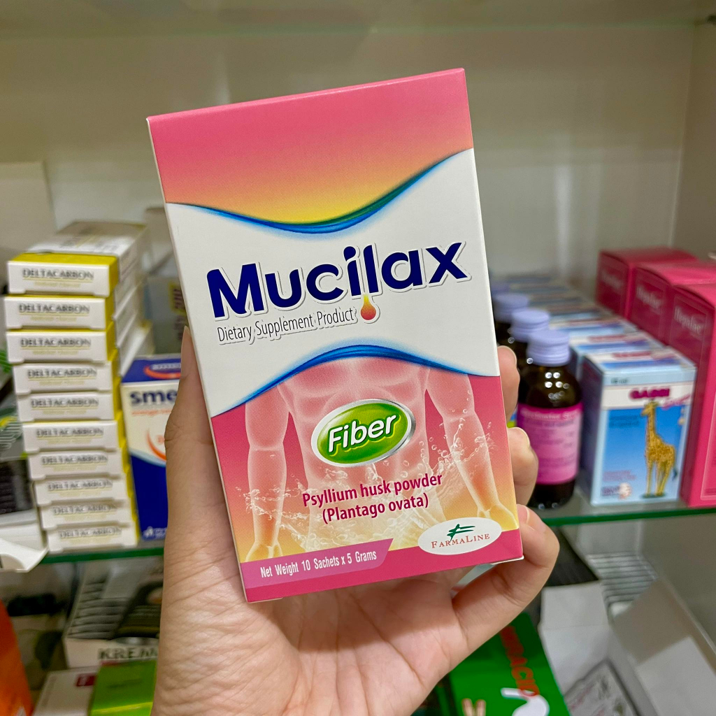 ((ส่งจากร้านยา)) Mucilax Fiber ไฟเบอร์ รสกลิ่นพรุน 10 ซอง (ตัวเดียวกันกับ Mucilin มูวซิลิน)