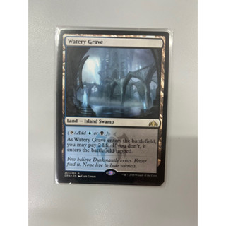 การ์ด MTG Watery Grave Land Magic the gathering EDH รุ่น GRN สภาพ Nm