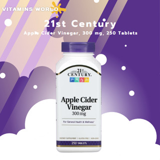 21st Century, Apple Cider Vinegar, 300 mg, 250 Tablets (V.517)