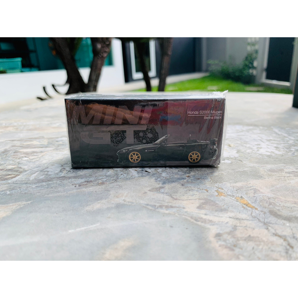 Mini GT 1:64 Honda S2000 (AP2) MUGEN Berlina Black Diecast Model Car MGT00309